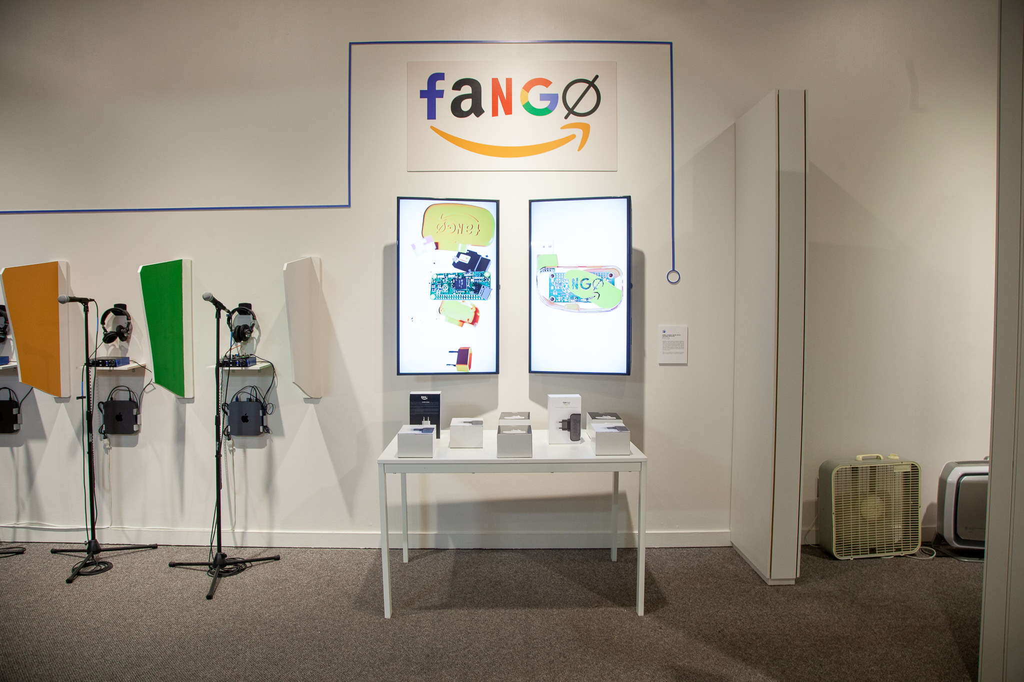 Surveillance capitalism is on full display in this mock-Google store set up.